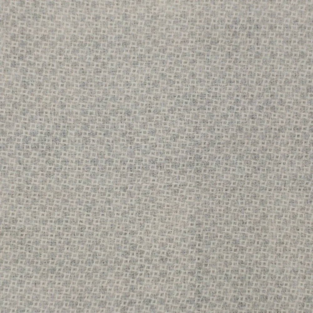 Boll & Branch Reserve Pin Check Decorative Pillow Cover 14x34 Grey‎ Baby Alpaca